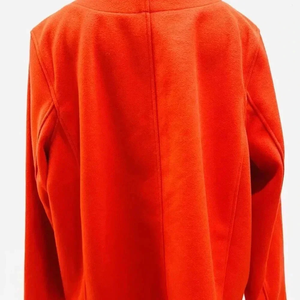 NWT CROFT & BARROW Women Button Down Round Neck Red Business Jacket Plus Size 2X - Picture 4 of 12